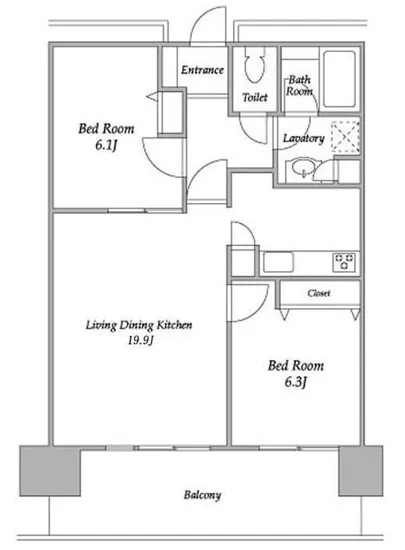 プラザタワー勝どき 1304