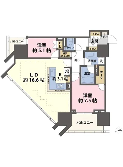 グランドヒルズ恵比寿 6F