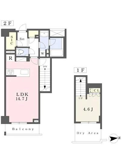 オープンレジデンシア広尾ザ・ハウス サウスコート 2F