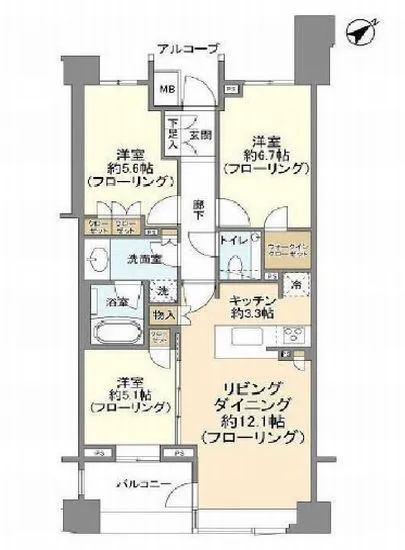 パークハウス東中野リヴゴーシュ 709