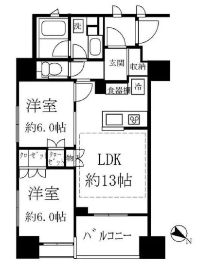 ライオンズ日本橋浜町リバーノート 5F