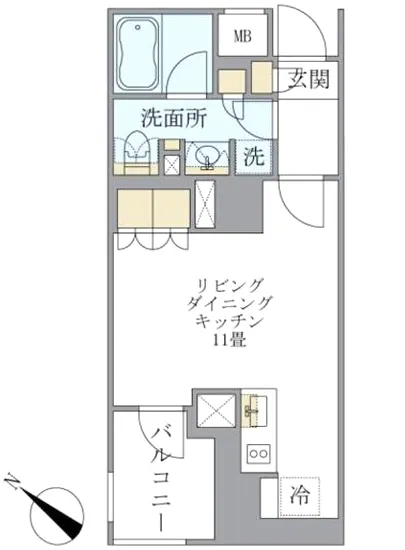 アパートメンツ不動前 101
