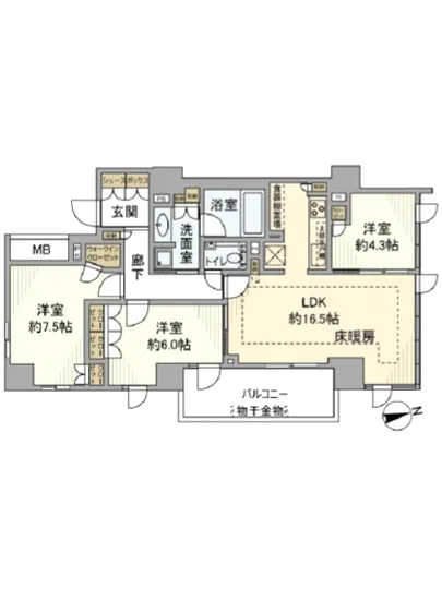 ザ・サンメゾン文京本郷エルド 3F