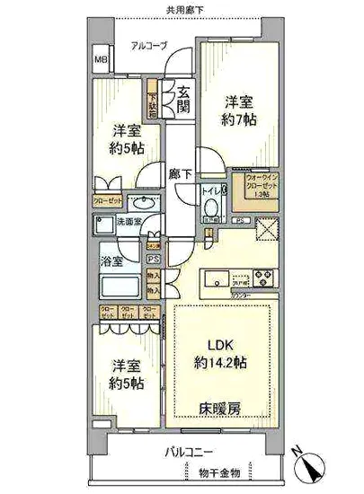 ザ・パークハウス二子玉川ガーデン 4F