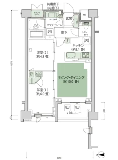 プレミアスイート外苑の杜 4F