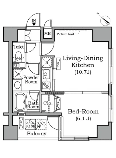 レジディア広尾南 201