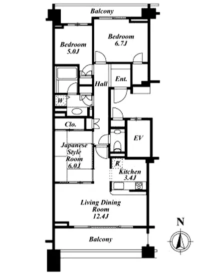 プレステージ浜田山ジヴェルニー 4F