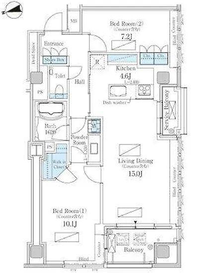 パークアクシス御成門 1407
