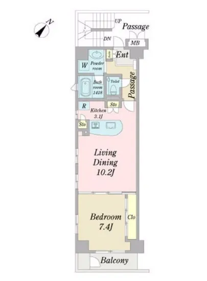 グリーンパーク銀座デ・プレ 1301