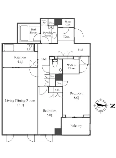リジェ白金長者丸 2F