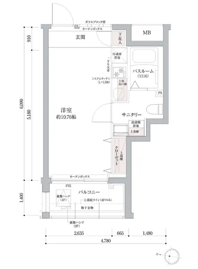 ラグディア高輪 404