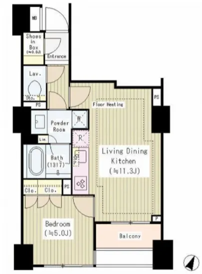 パークホームズ日本橋浜町二丁目リビオガーデン 503