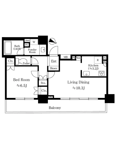 ファミール月島グランスイートタワー 808