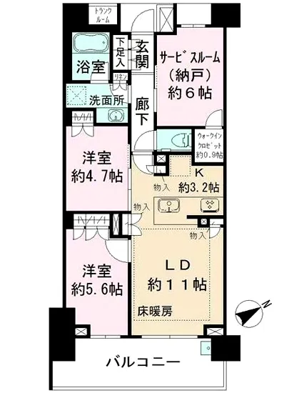 ザ・パークハウス四谷若葉レジデンス 206