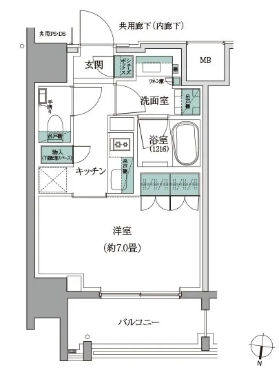ザ・パークハウスアーバンス白金 5F