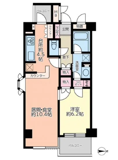 藤和シティスクエア三田ノースウィング 3F