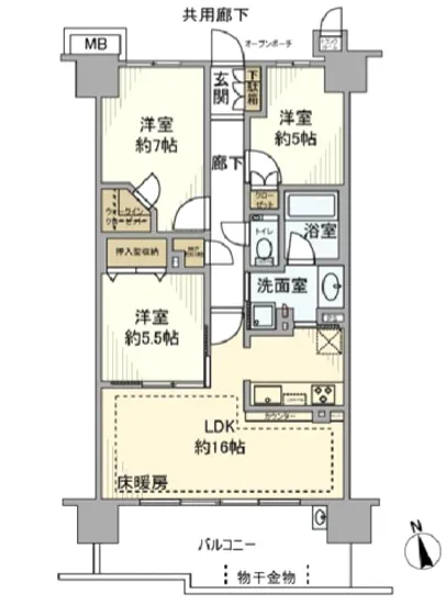 プラウド南砂町 5F