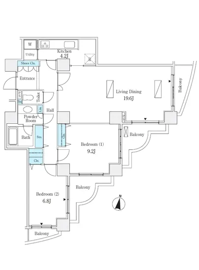 ザ・ガーデンタワーズ サンセットタワー 2403