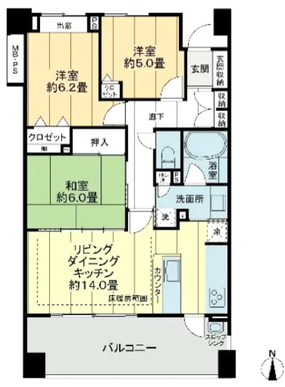 ライオンズ東京根岸レジデンス 208