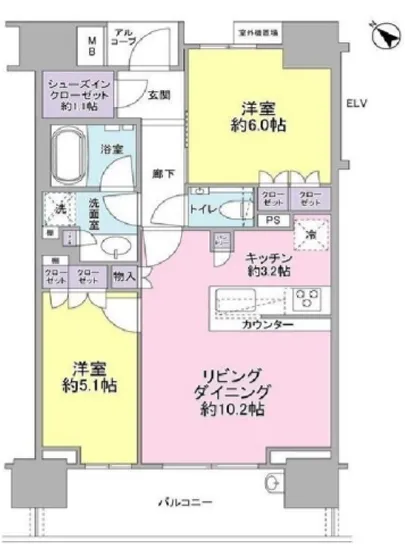 ザ・パークハウス月島ディアスタ 602