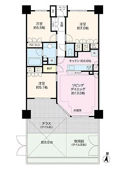 ブリリアウェリス月島 1F