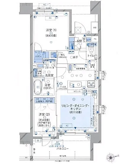リストレジデンス芝浦 6F