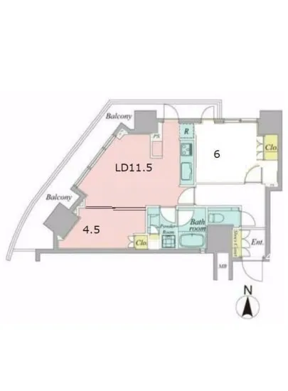 パークコート乃木坂ザタワー 16F