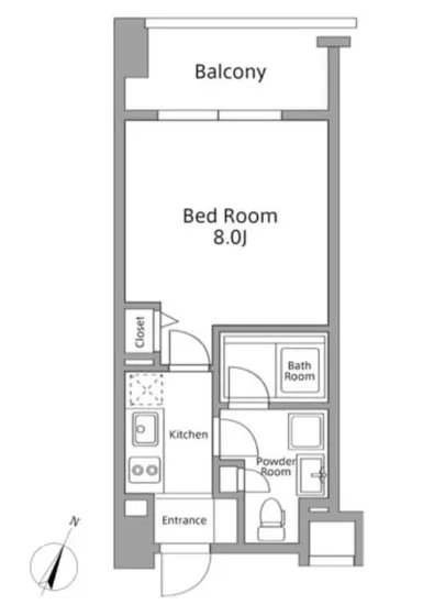 レジディア築地 404