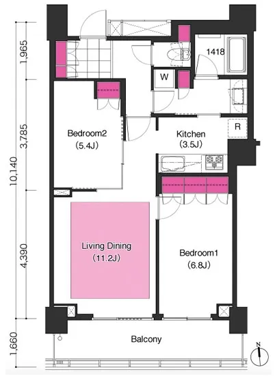ブリリアイストタワー勝どき 1908