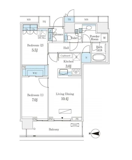 ザ・パークハウス晴海タワーズ クロノレジデンス 3704