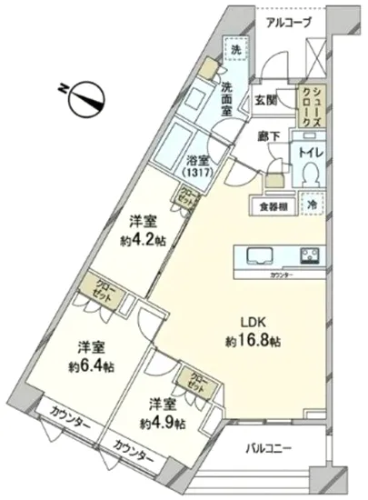 パークハウス東中野リヴゴーシュ 2F