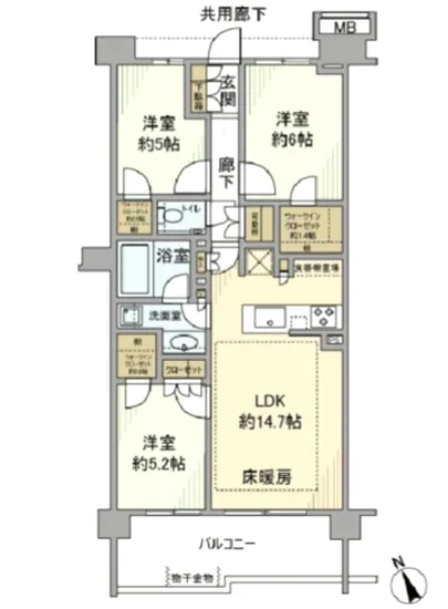 パークホームズ杉並善福寺川緑地 3F