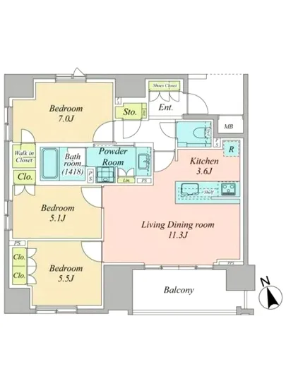 グランスイート八丁堀 301