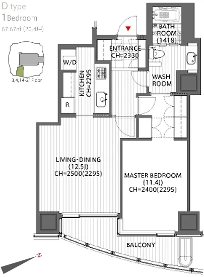 愛宕グリーンヒルズフォレストタワー 1804