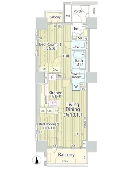 パークハウス文京関口 801