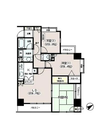 高輪パークホームズ 7F