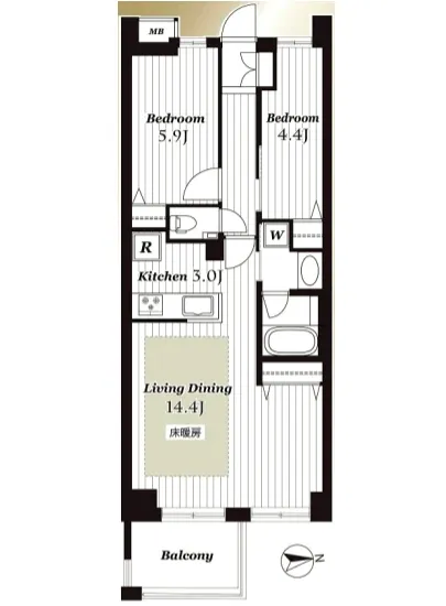 オープンレジデンシア恵比寿 4F