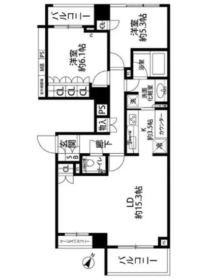 パークハウス目黒学芸大学プレイス 4F