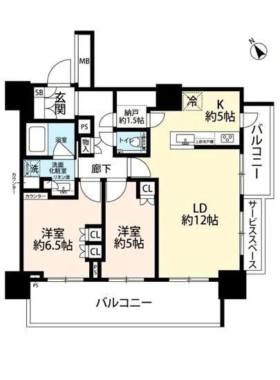 プラウドタワー東池袋 2F