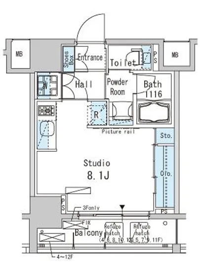 パークアクシス上野 1004