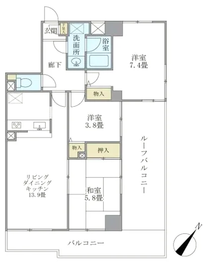 KDXレジデンス二子玉川 702