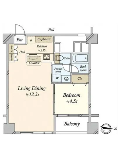 高輪グランドパームス 5F