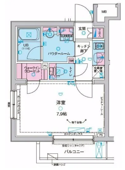 ジェノヴィア麻布十番グリーンヴェール 205