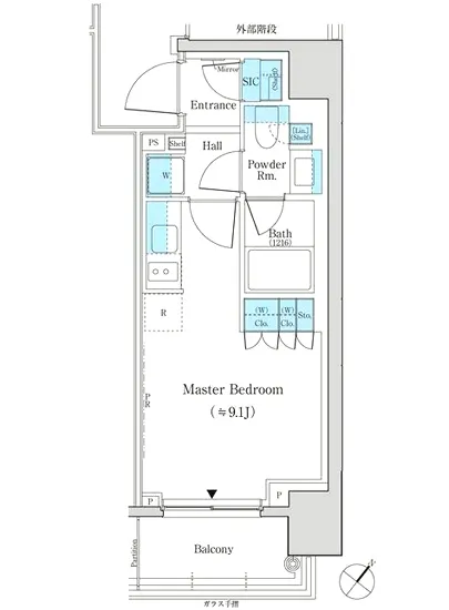 パークリュクス日本橋大伝馬町 801