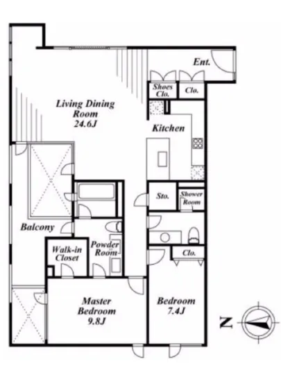 ザ・マナー西麻布 2F