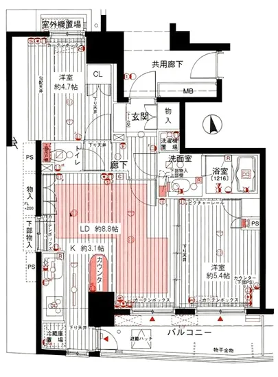 カルムインフォアームズ東京コア 1201