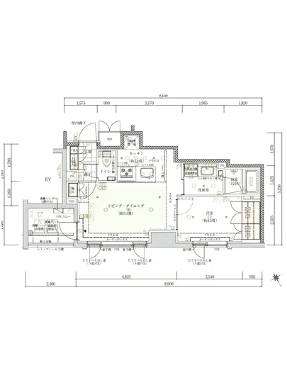 インプレスト東京八丁堀ル・サンク 7F