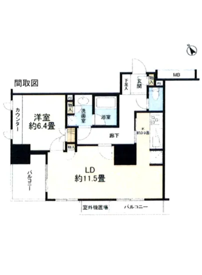 ファミール東銀座グランスイートタワー 6F