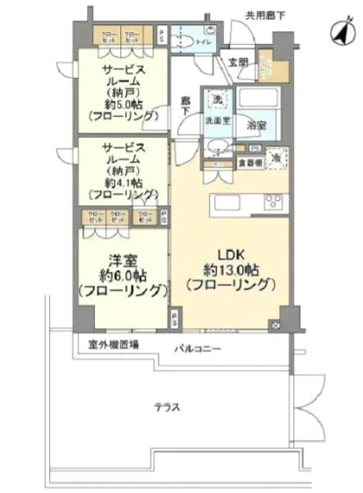 オープンレジデンシア桜新町テラス 101