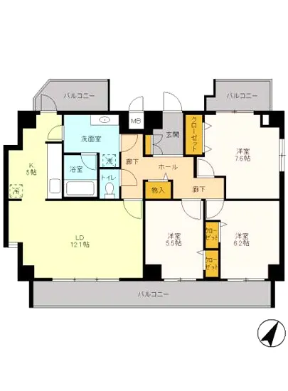 アビティ用賀 701